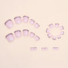 12 Sizes-24 Pcs Press On Nails F079
