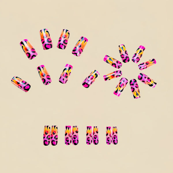 12 Sizes-24 Pcs Press On Nails Y812