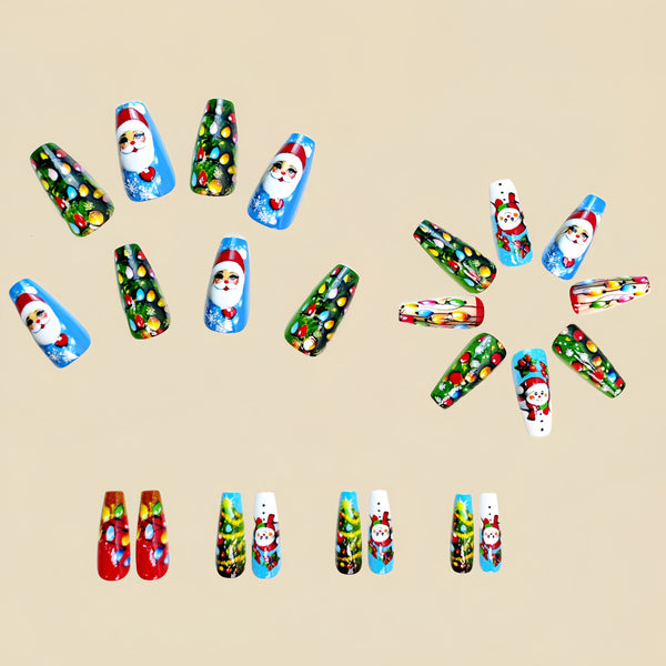 12 Sizes-24 Pcs Press On Nails Y421