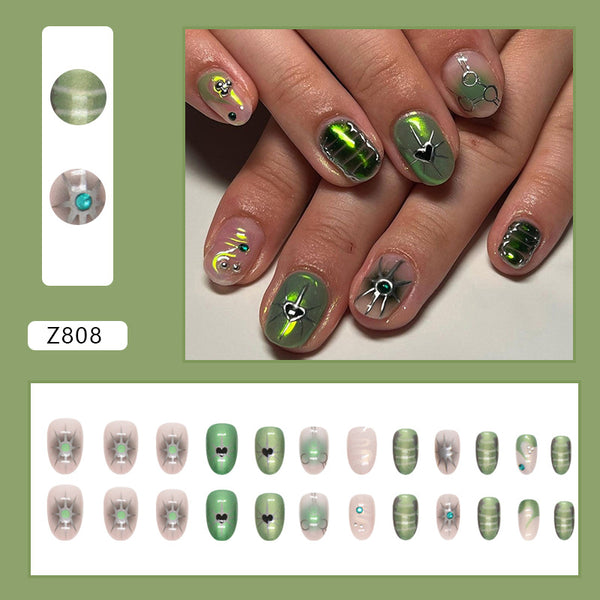 12 Sizes-24 Pcs Press On Nails Z802