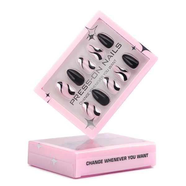 Glamhalo Premiere 30pcs Press On Nails – Eco-Friendly Perfect Fit - GD19