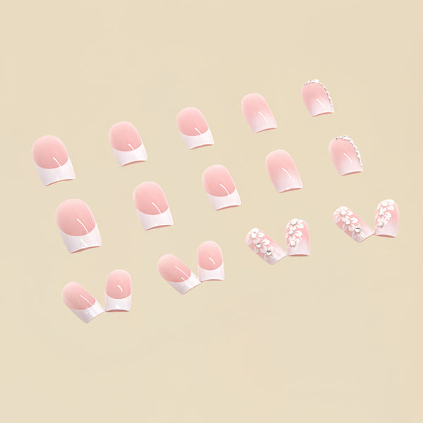 12 Sizes-24 Pcs Press On Nails D017