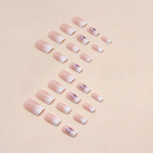 12 Sizes-24 Pcs Press On Nails W737