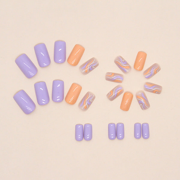 12 Sizes-24 Pcs Press On Nails W940