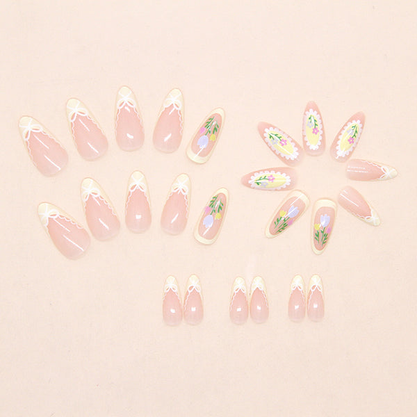 12 Sizes-24 Pcs Press On Nails W1938