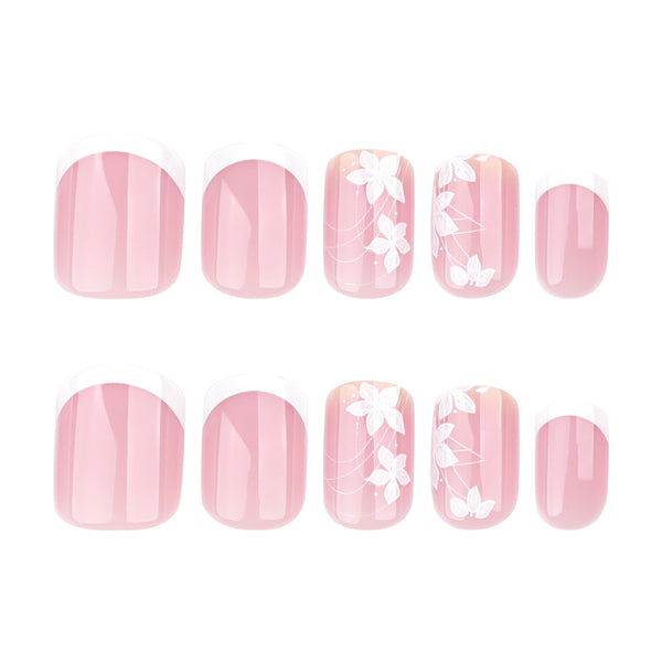 12 Sizes-24 Pcs Press On Nails JP3739