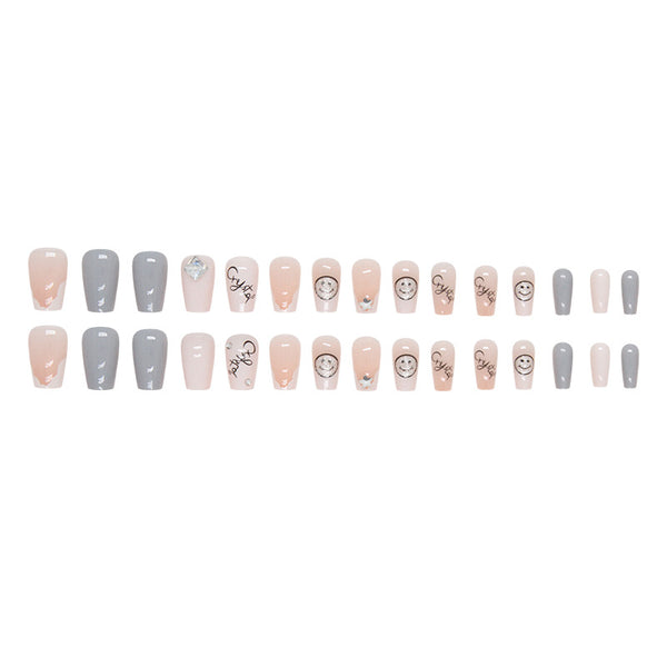 12 Sizes-24 Pcs Press On Nails Z773