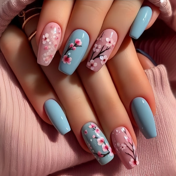 12 Sizes-24 Pcs Press On Nails Y531
