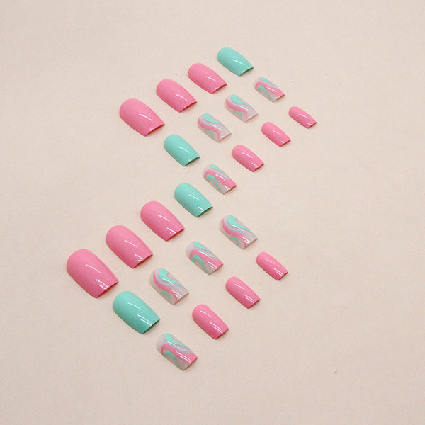 12 Sizes-24 Pcs Press On Nails W1065