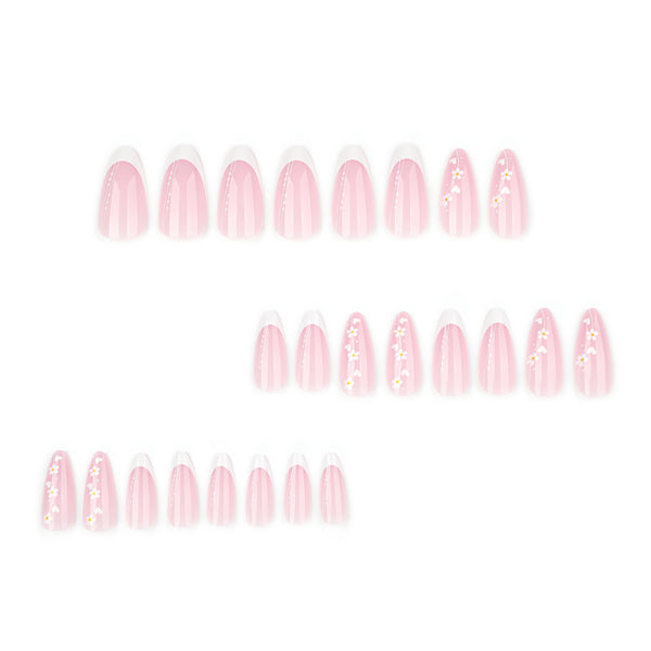 12 Sizes-24 Pcs Press On Nails JP3970