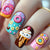 12 Sizes-24 Pcs Press On Nails Y627-2