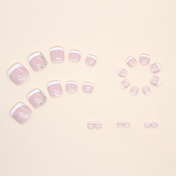 12 Sizes-24 Pcs Press On Nails F041