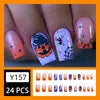 12 Sizes-24 Pcs Press On Nails Y157