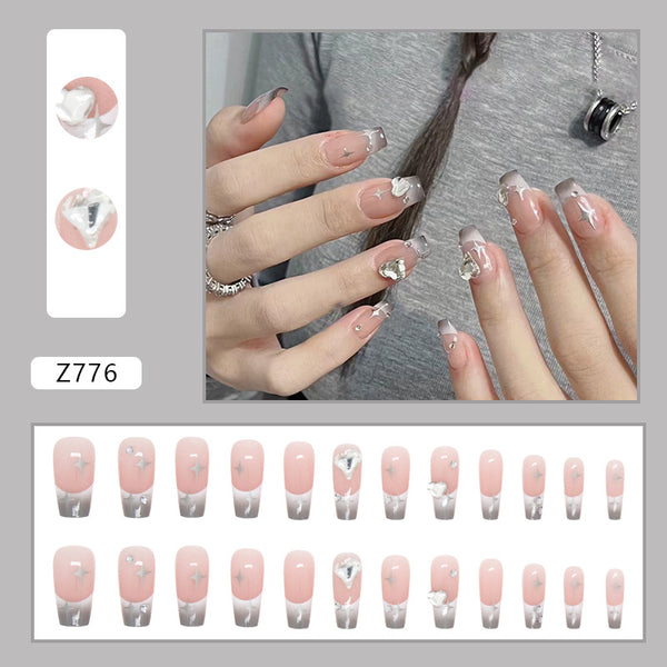 12 Sizes-24 Pcs Press On Nails Z776