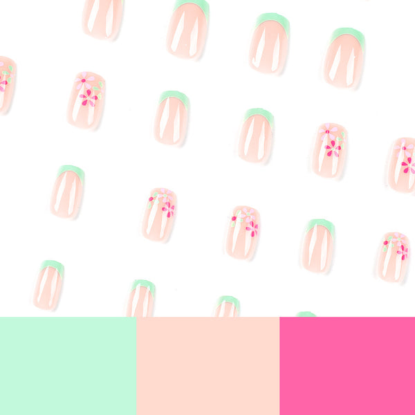 12 Sizes-24 Pcs Press On Nails JP2533