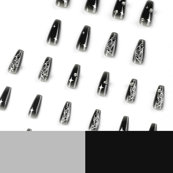 12 Sizes-24 Pcs Press On Nails JP2616