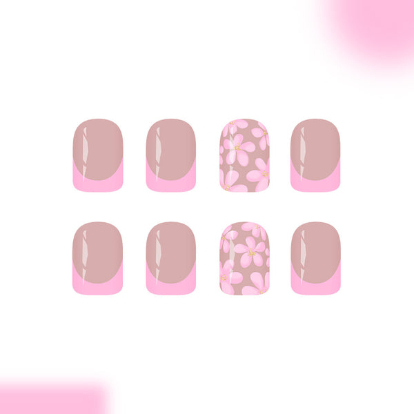12 Sizes-24 Pcs Press On Nails C1651