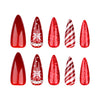 12 Sizes-24 Pcs Press On Nails JP3461