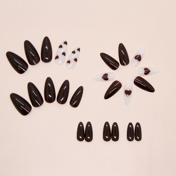 12 Sizes-24 Pcs Press On Nails W2128