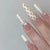 12 Sizes-24 Pcs Press On Nails Z897