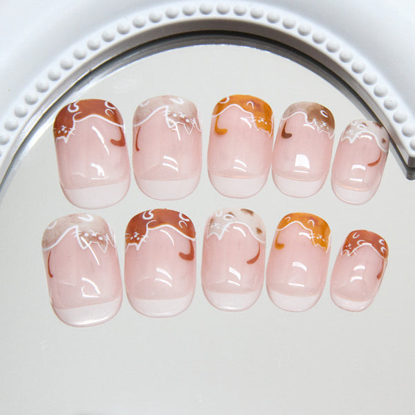 12 Sizes-24 Pcs Press On Nails R903