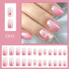 12 Sizes-24 PcsPress On Nails C612