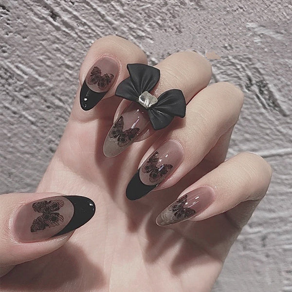 12 Sizes-24 Pcs Press On Nails JP1071