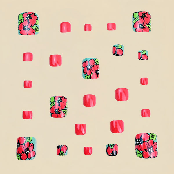 12 Sizes-24 Pcs Press On Nails Y1099