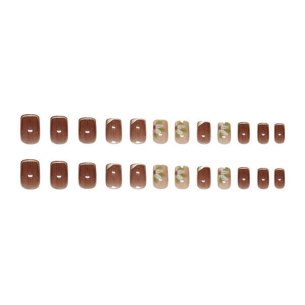 12 Sizes-24 Pcs Press On Nails R953