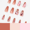 12 Sizes-24 Pcs Press On Nails JP1302