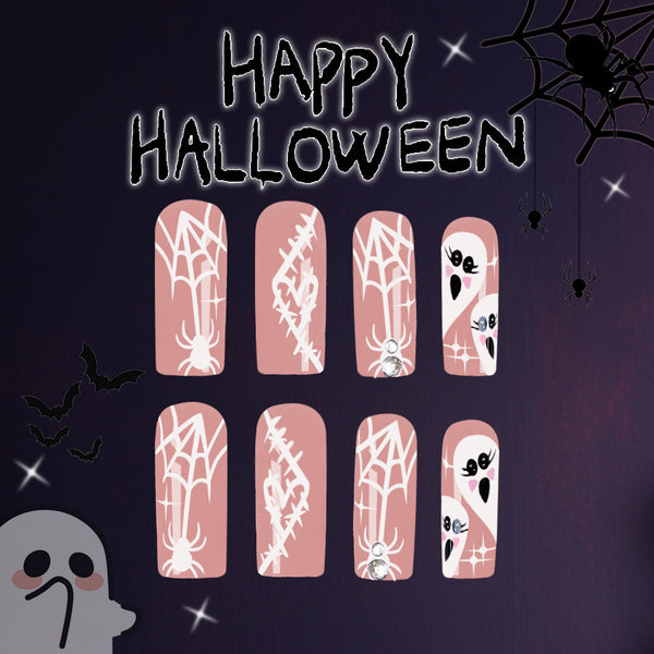 12 Sizes-24 Pcs Press On Nails C624