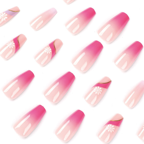 12 Sizes-24 Pcs Press On Nails JP1943