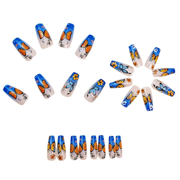 12 Sizes-24 Pcs Press On Nails Y1875