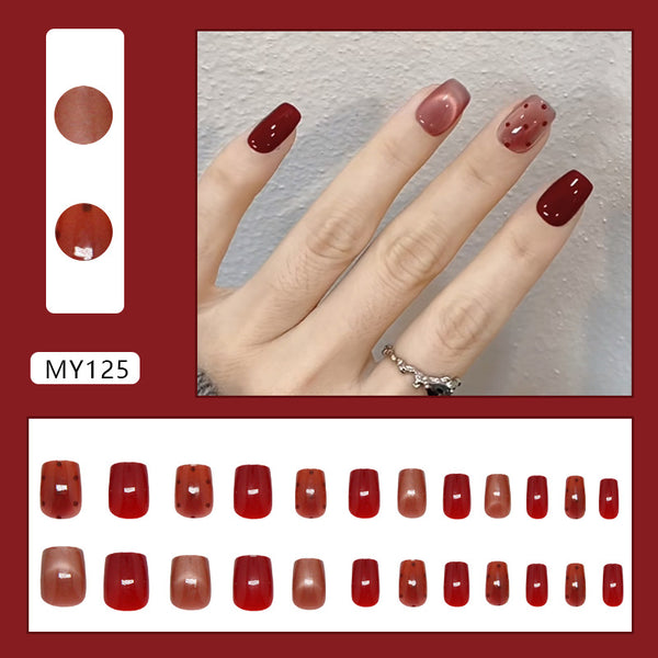 12 Sizes-24 Pcs Press On Nails MY125