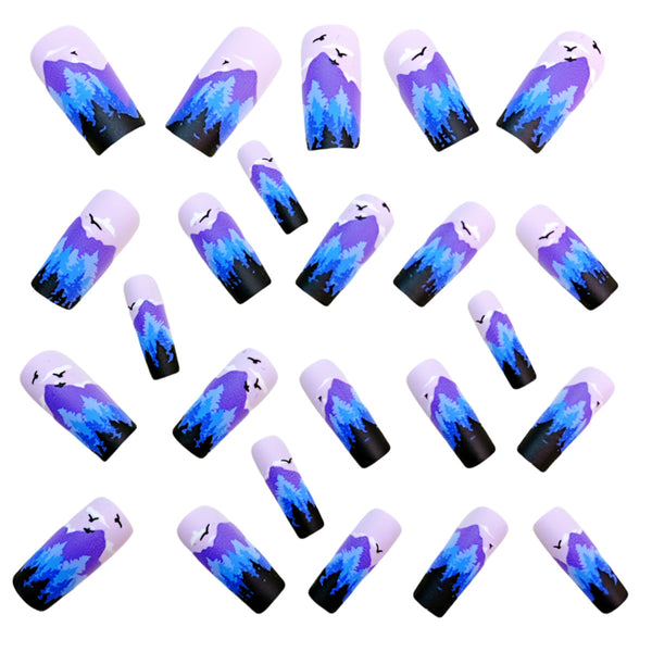 12 Sizes-24 Pcs Press On Nails Y957