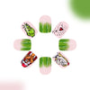 12 Sizes-24 Pcs Press On Nails C717
