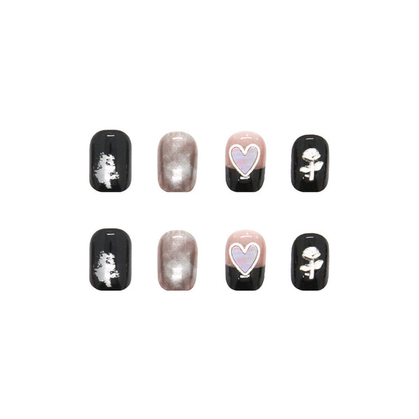 12 Sizes-24 Pcs Press On Nails Z443