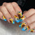 12 Sizes-24 Pcs Press On Nails W417