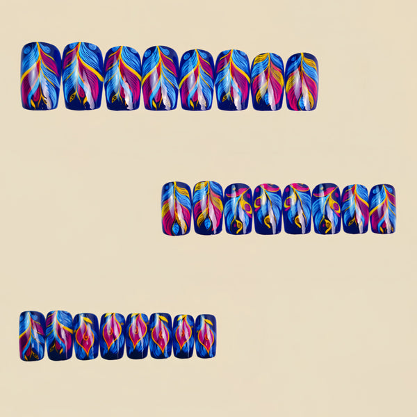 12 Sizes-24 Pcs Press On Nails Y1645