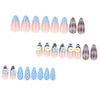 12 Sizes-24 Pcs Press On Nails JP4343