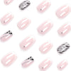 12 Sizes-24 Pcs Press On Nails JP2673