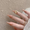 12 Sizes-24 Pcs Press On Nails Z034
