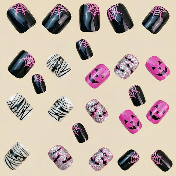 12 Sizes-24 Pcs Press On Nails Y173