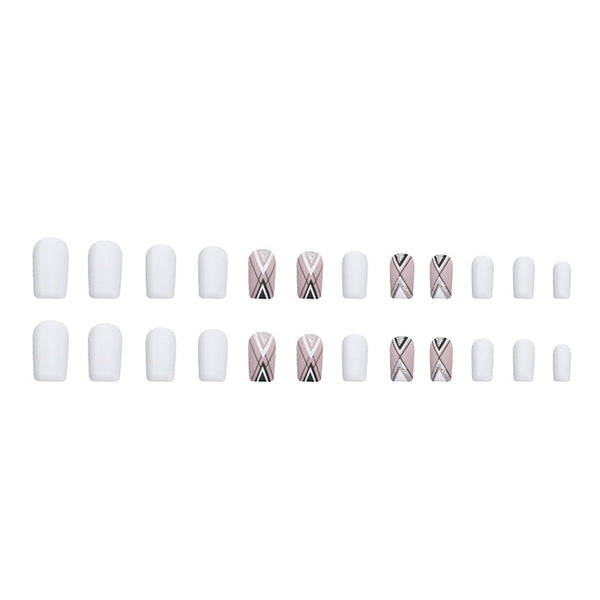 12 Sizes-24 Pcs Press On Nails W470