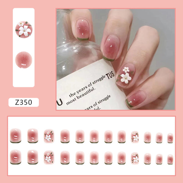 12 Sizes-24 Pcs Press On Nails Z321