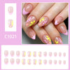 12 Sizes-24 Pcs Press On Nails C1021