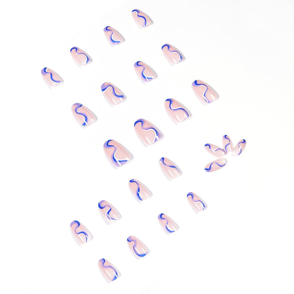 12 Sizes-24 Pcs Press On Nails JP1102