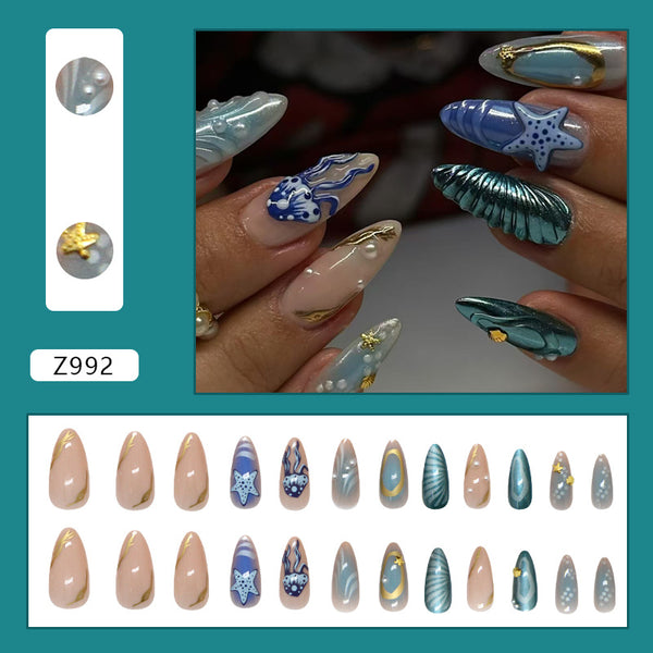 12 Sizes-24 Pcs Press On Nails Z992