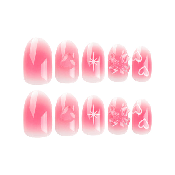 12 Sizes-24 Pcs Press On Nails JP2795