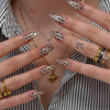12 Sizes-24 Pcs Press On Nails JP4399